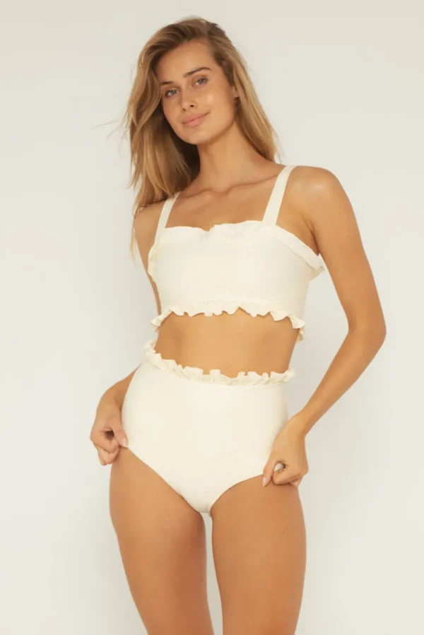 Bottoms<Citrine Swim Alice Bottom // Ivory (diamond textured)