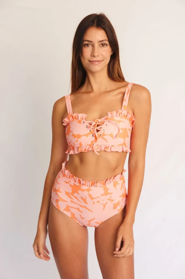 Bottoms<Citrine Swim Alice Bottom // Orange Floral