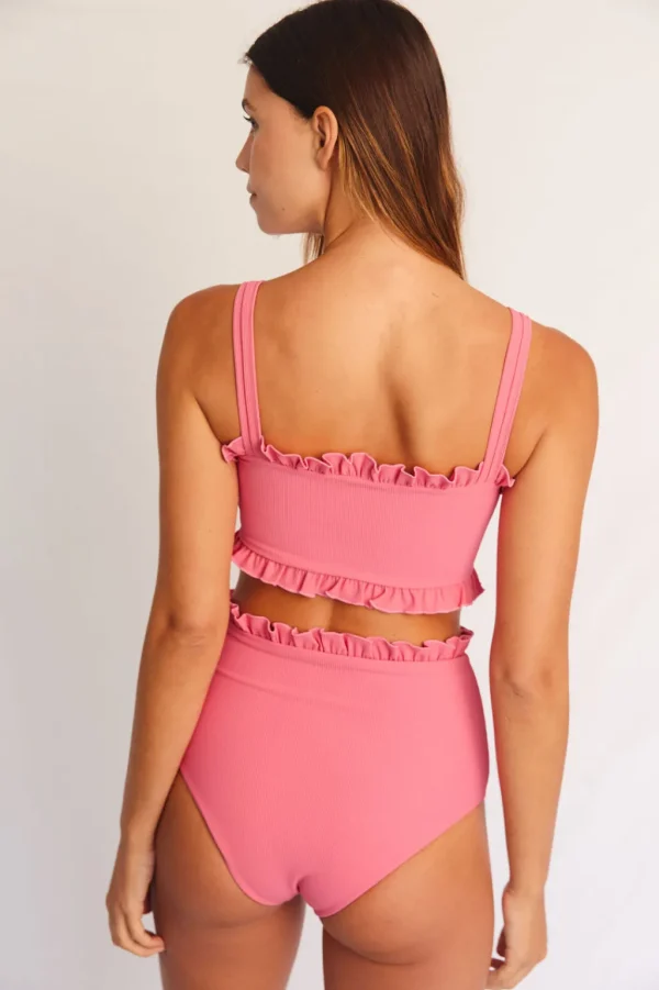 Bottoms<Citrine Swim Alice Bottom // Rose (ribbed)