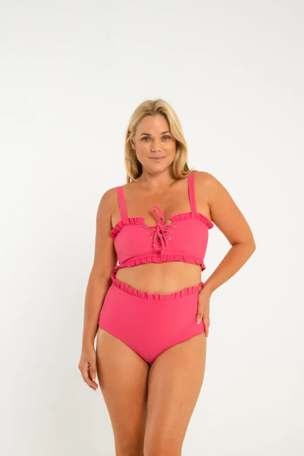 Bottoms<Citrine Swim Alice Bottom // Rose (ribbed)