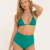 Tops<Citrine Swim Allie Top // Emerald Reflections
