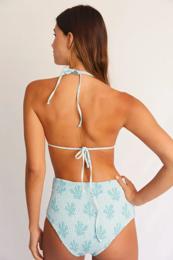 Tops<Citrine Swim Allie Top (smocked) // Mint Reef