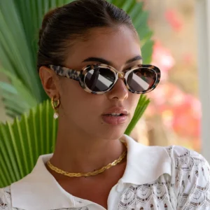 Sunglasses<Citrine Swim Aria Sunglasses // Milky Tortoise