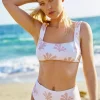 Tops<Citrine Swim Bea Top // Tan Reef