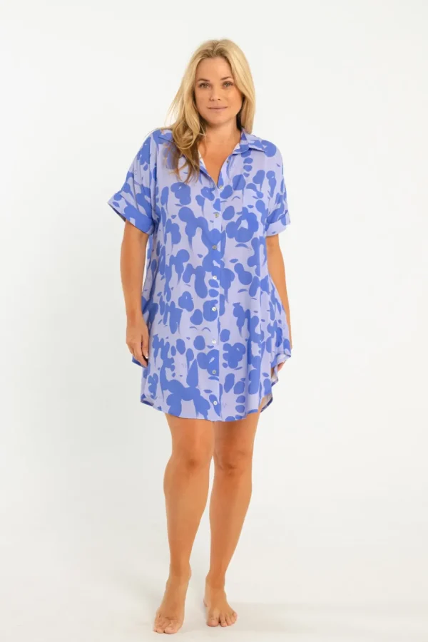 Tops | Dresses<Citrine Swim Breaker Dress // Blue Ladies