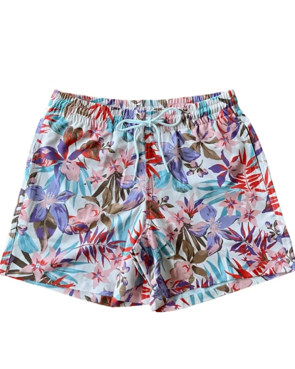 Boys | Mens<Citrine Swim Cole Boardies // Aloha Blooms - MENS