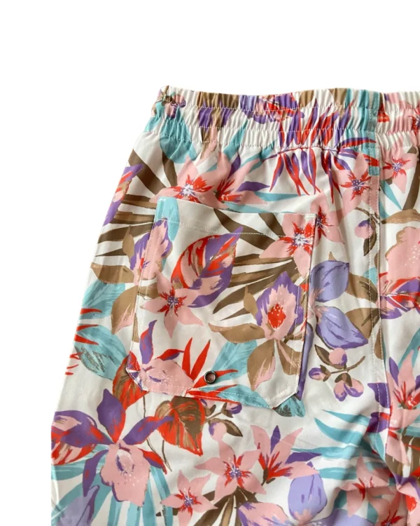 Boys | Mens<Citrine Swim Cole Boardies // Aloha Blooms - MENS