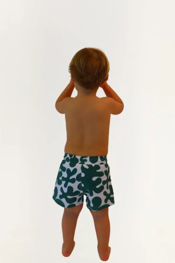 Boys | Kids<Citrine Swim Cole Boardies (kids) // Dark Green Abstract