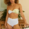 Bottoms<Citrine Swim Dakota Bottom // Blue/Green Abstract (reversible)