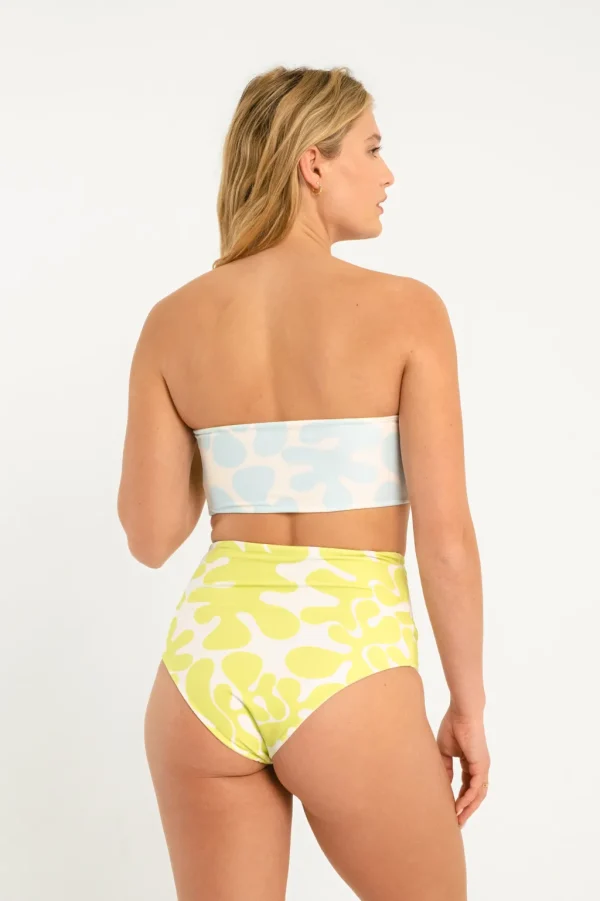 Bottoms<Citrine Swim Dakota Bottom // Blue/Green Abstract (reversible)