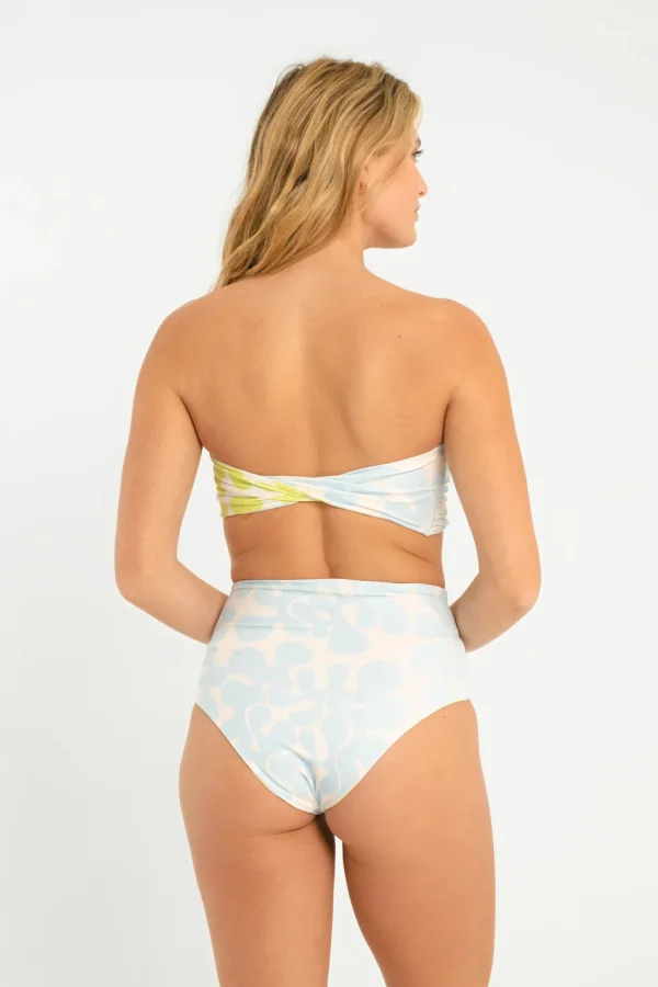 Bottoms<Citrine Swim Dakota Bottom // Blue/Green Abstract (reversible)