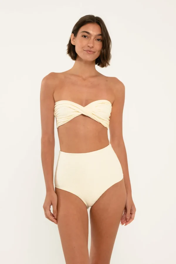 Bottoms<Citrine Swim Dakota Bottom // Ivory (diamond textured)