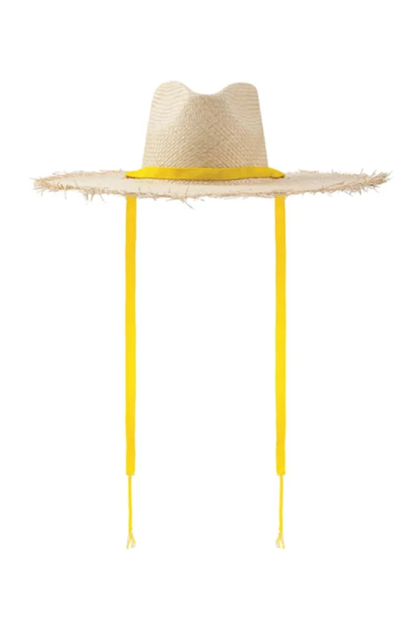 Hats<Citrine Swim Elisabeth Palm Fringe Hat