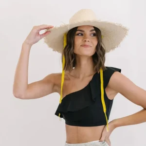 Hats<Citrine Swim Elisabeth Palm Fringe Hat