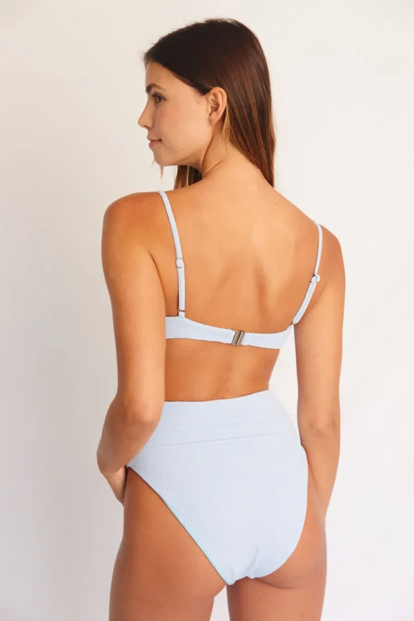 Tops<Citrine Swim Ellen Top // Light Blue (wavy ribbed)