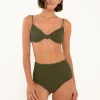 Tops<Citrine Swim Ellen Top (smocked) // Forest