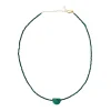 Jewelry<Citrine Swim Emerald Crystal Stone Necklace