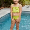 Girls | Kids<Citrine Swim Eva Bikini Set (kids) // Lime Palms