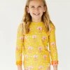 Girls | Kids<Citrine Swim Frannie Set (kids) // Orange-Olive Block Print (reversible)