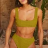 Bottoms<Citrine Swim Fritz Bottom // Olive (smocked)