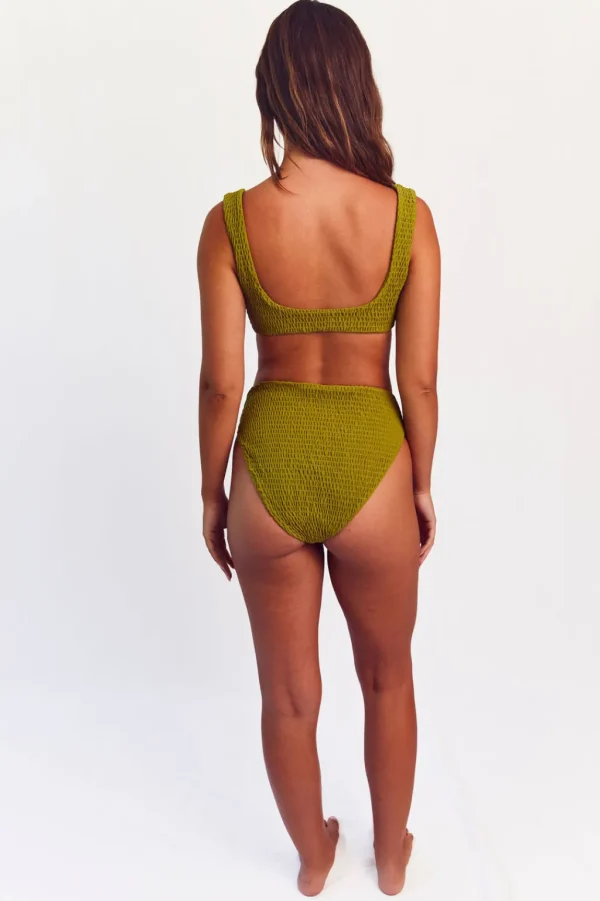 Bottoms<Citrine Swim Fritz Bottom // Olive (smocked)