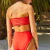 Bottoms<Citrine Swim Georgette Bottom // Crimson