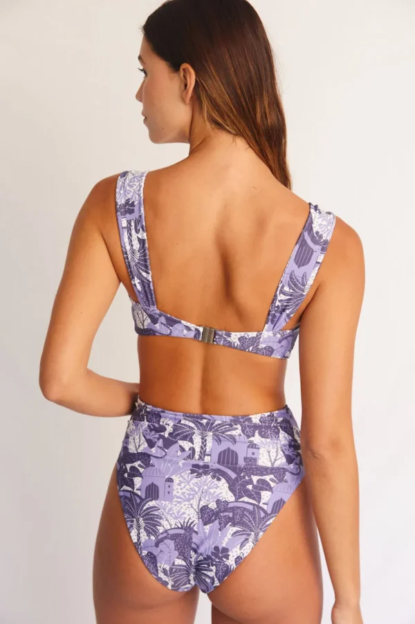 Bottoms<Citrine Swim Georgette Bottom // Navy Jungle