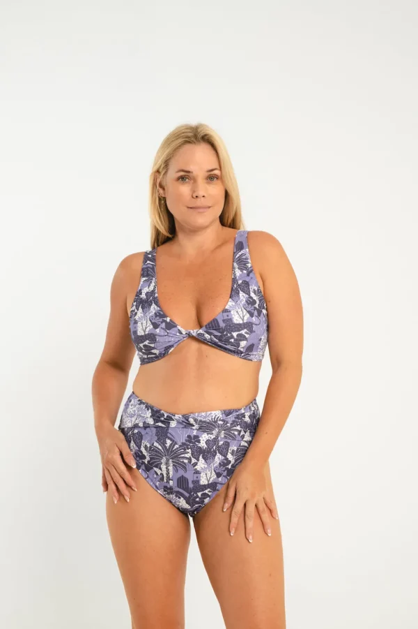 Bottoms<Citrine Swim Georgette Bottom // Navy Jungle