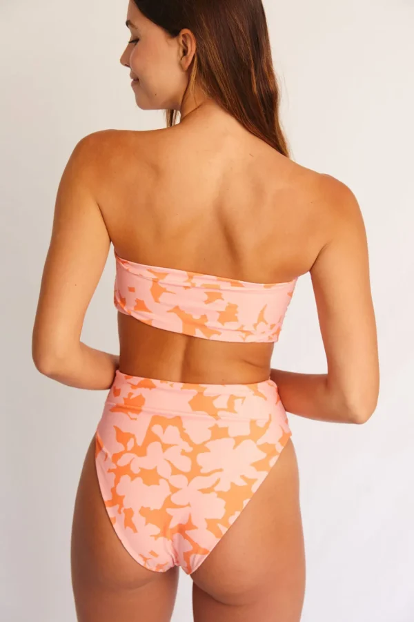 Bottoms<Citrine Swim Georgette Bottom // Orange Floral