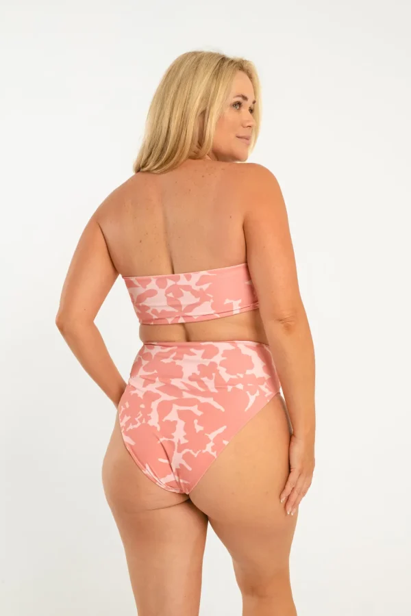 Bottoms<Citrine Swim Georgette Bottom // Tan Floral/Stripes