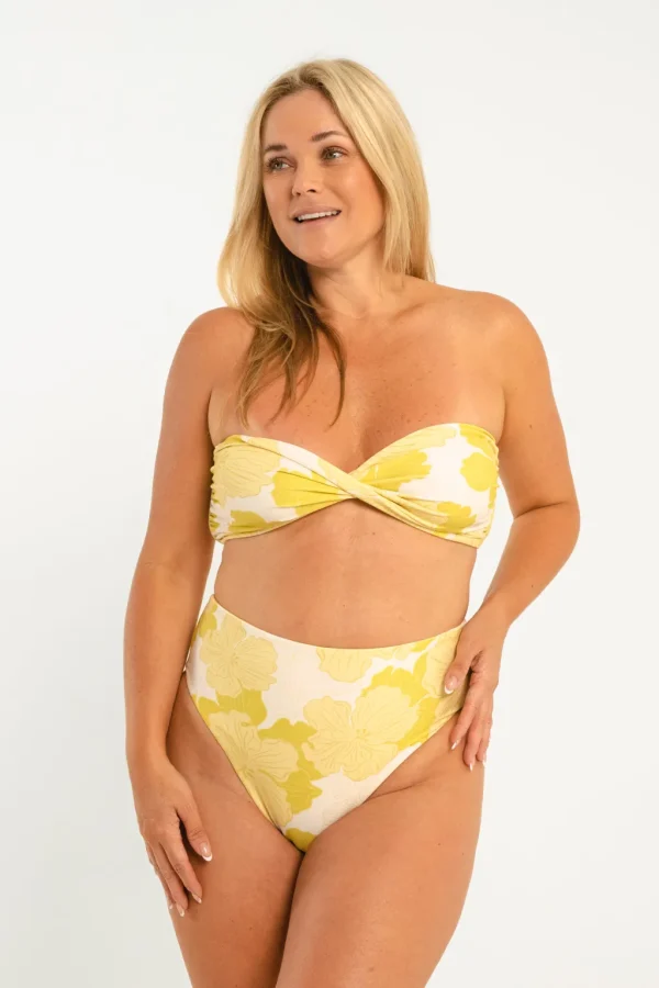 Bottoms<Citrine Swim Gigi Bottom // Large Lime Floral