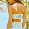 Bottoms<Citrine Swim Gigi Bottom // Sage Tile Print