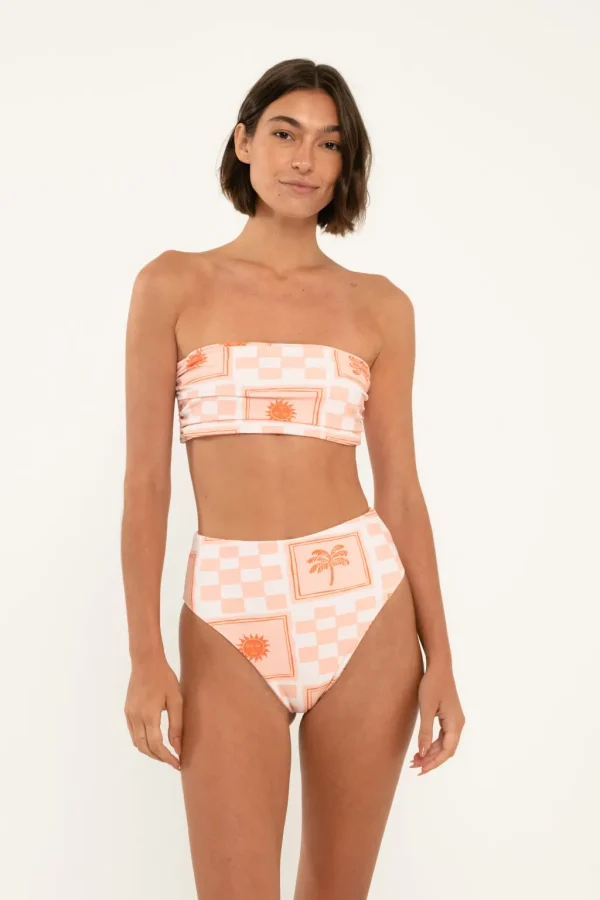 Bottoms<Citrine Swim Gigi Bottom // Tile Print