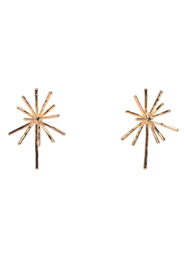 Jewelry<Citrine Swim Gold Burst Earrings