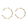 Jewelry<Citrine Swim Gold Dot Hoops