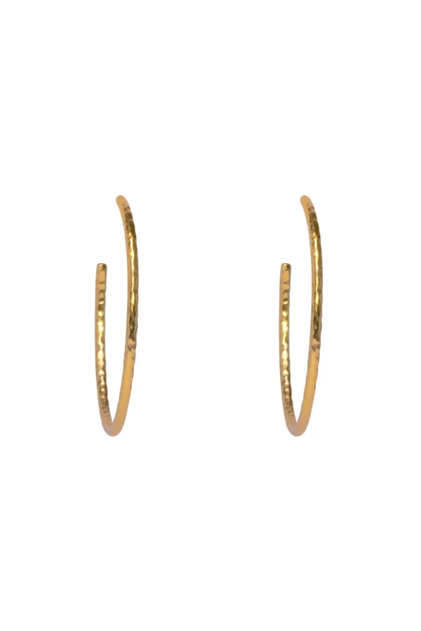 Jewelry<Citrine Swim Gold Hammered Hoops