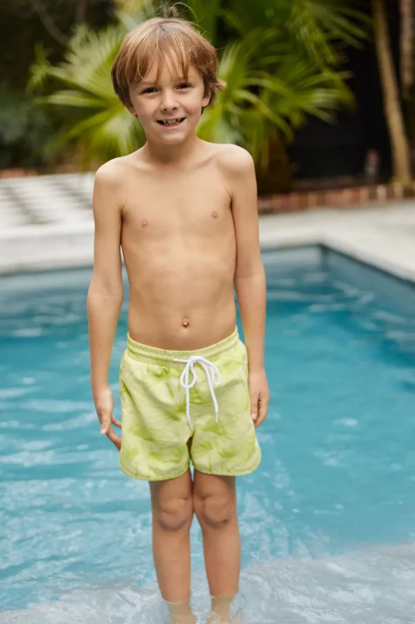 Boys | Kids<Citrine Swim Gus Boardies (kids) // Lime Palms