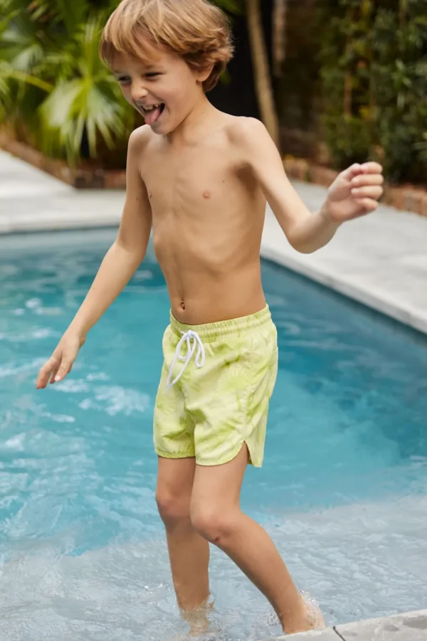 Boys | Kids<Citrine Swim Gus Boardies (kids) // Lime Palms