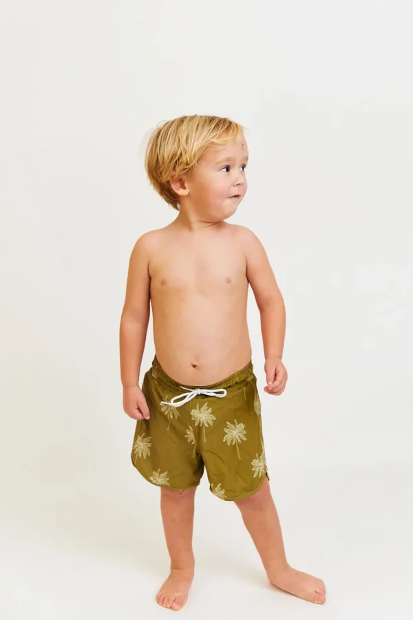 Kids | Boys<Citrine Swim Gus Boardies (kids) // Olive Palmas