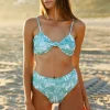 Tops<Citrine Swim Hana Top // Green Jungle