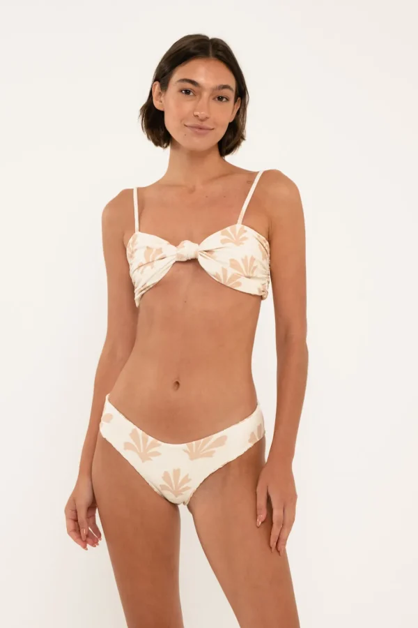 Tops<Citrine Swim Hana Top // Tan Reef