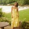 Dresses<Citrine Swim India Dress // Large Lime Floral
