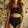 Tops<Citrine Swim Ivy Top // Black (ribbed)