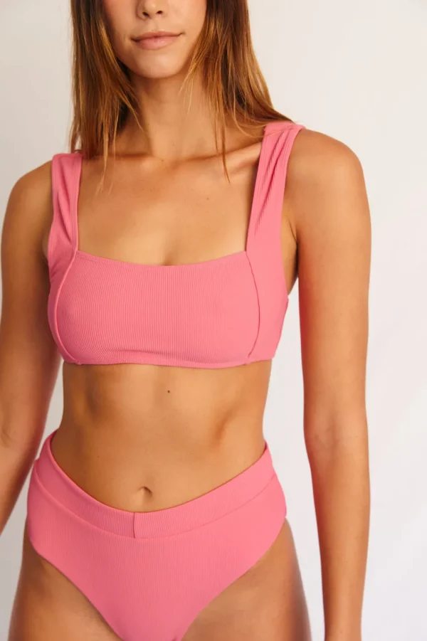 Bottoms<Citrine Swim Izzy Bottom // Rose (ribbed)
