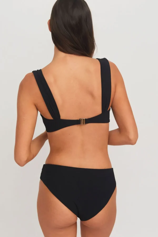 Bottoms<Citrine Swim Jessa Bottom // Black (ribbed)
