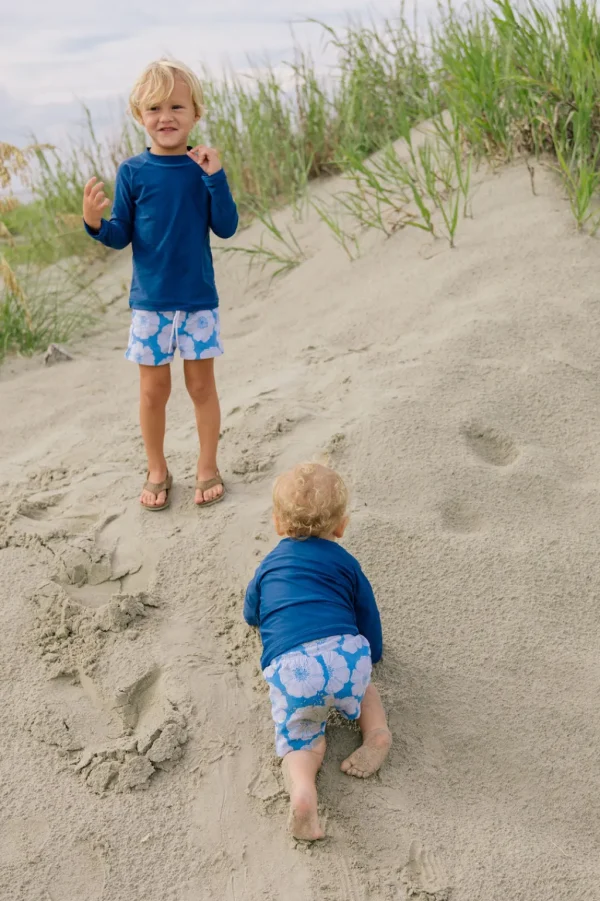 Boys | Girls<Citrine Swim Kids Rashguard // Navy Blue