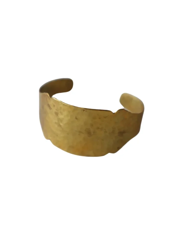 Jewelry<Citrine Swim Large Hammered Brass Moroccan Cuff