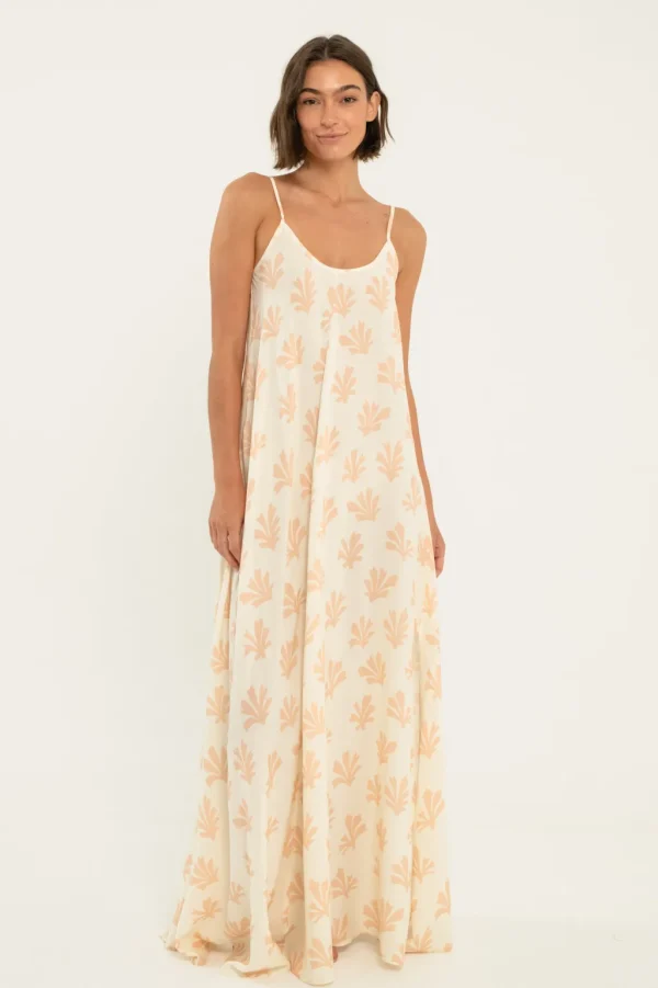 Dresses<Citrine Swim Leta Dress // Tan Reef