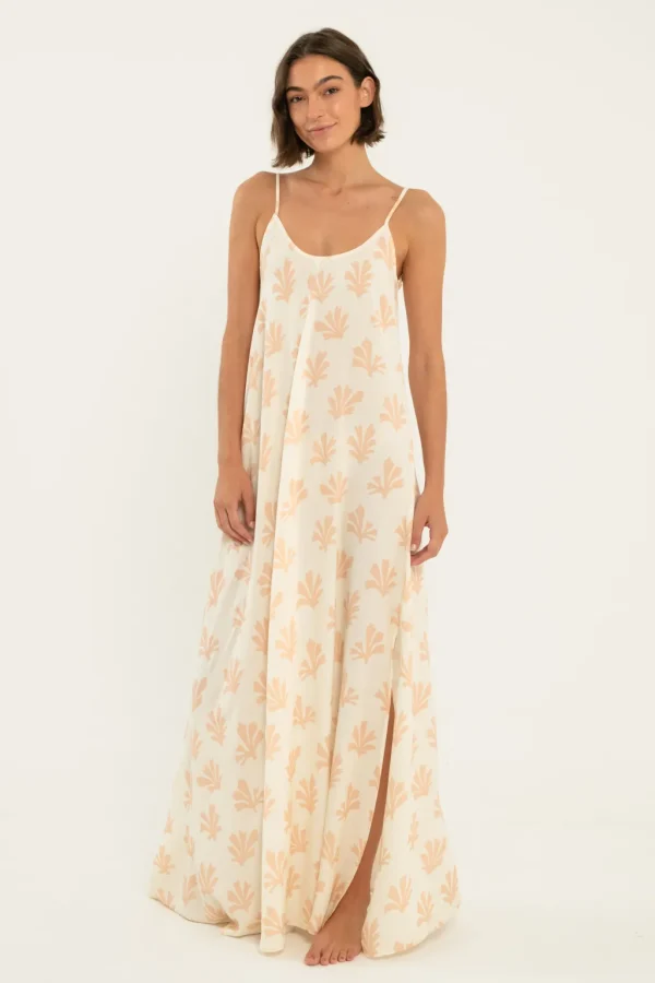 Dresses<Citrine Swim Leta Dress // Tan Reef