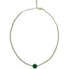 Jewelry<Citrine Swim Lime Crystal Flower Necklace